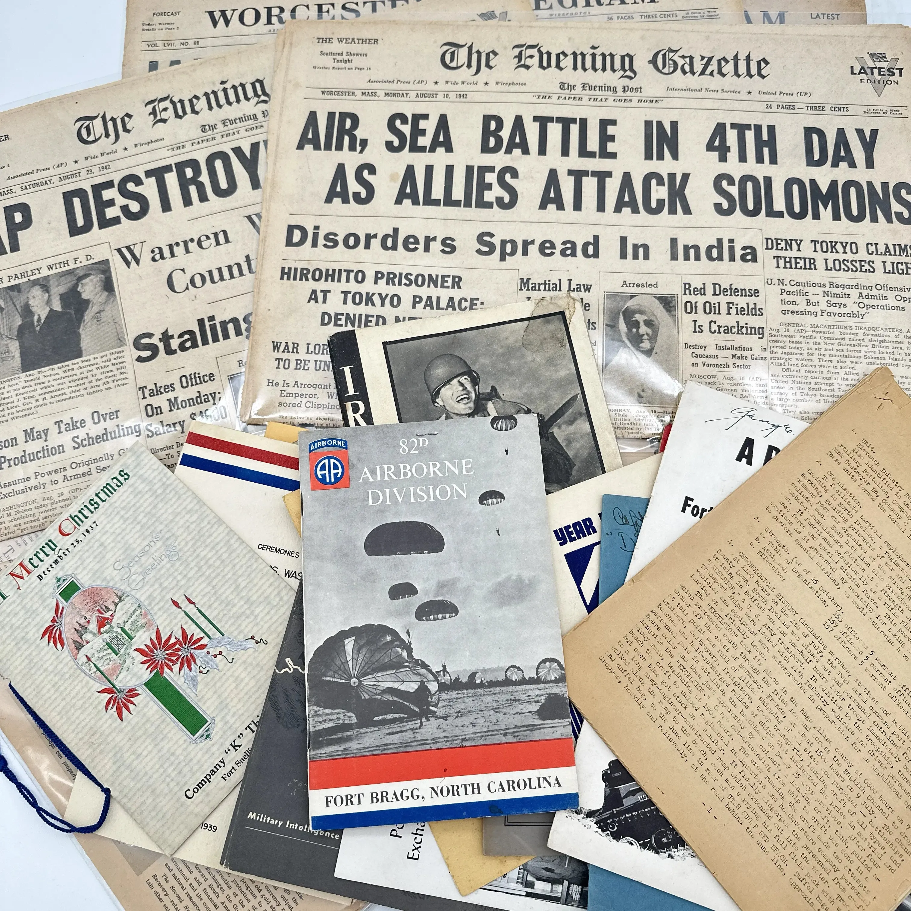 Collection of WWII Newspapers, Booklets, and Pamphlets from 1939 to 1944 — Life on the homefront and in the Army stateside training