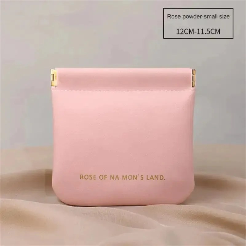 Cosmetic Bag Portable Travel Small Lipstick Cosmetic Storage Bag Make Up Pouch Data Cable Headphone Storage Bag Travel Organizer