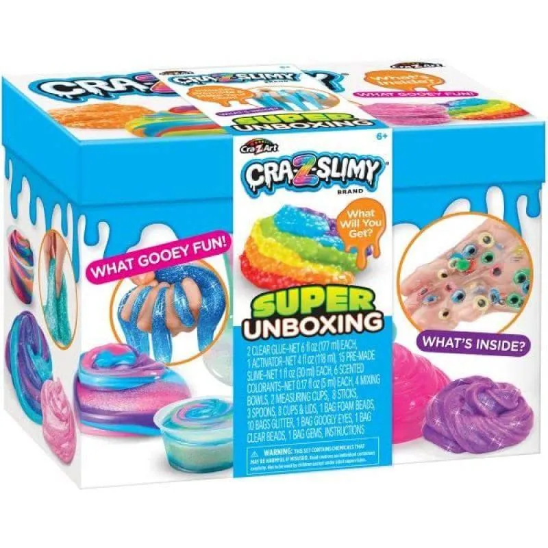 Cra-Z-Slimy Super Slime Unboxing - multicolor