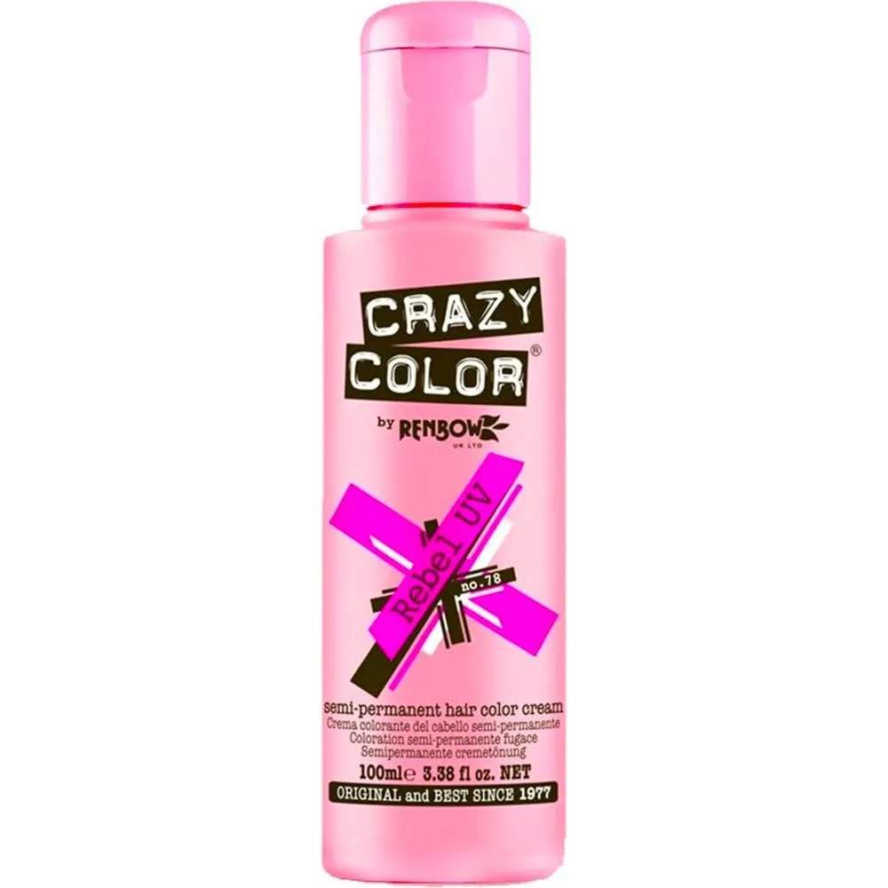 Crazy Colour Rebel UV Hair Dye 100ml