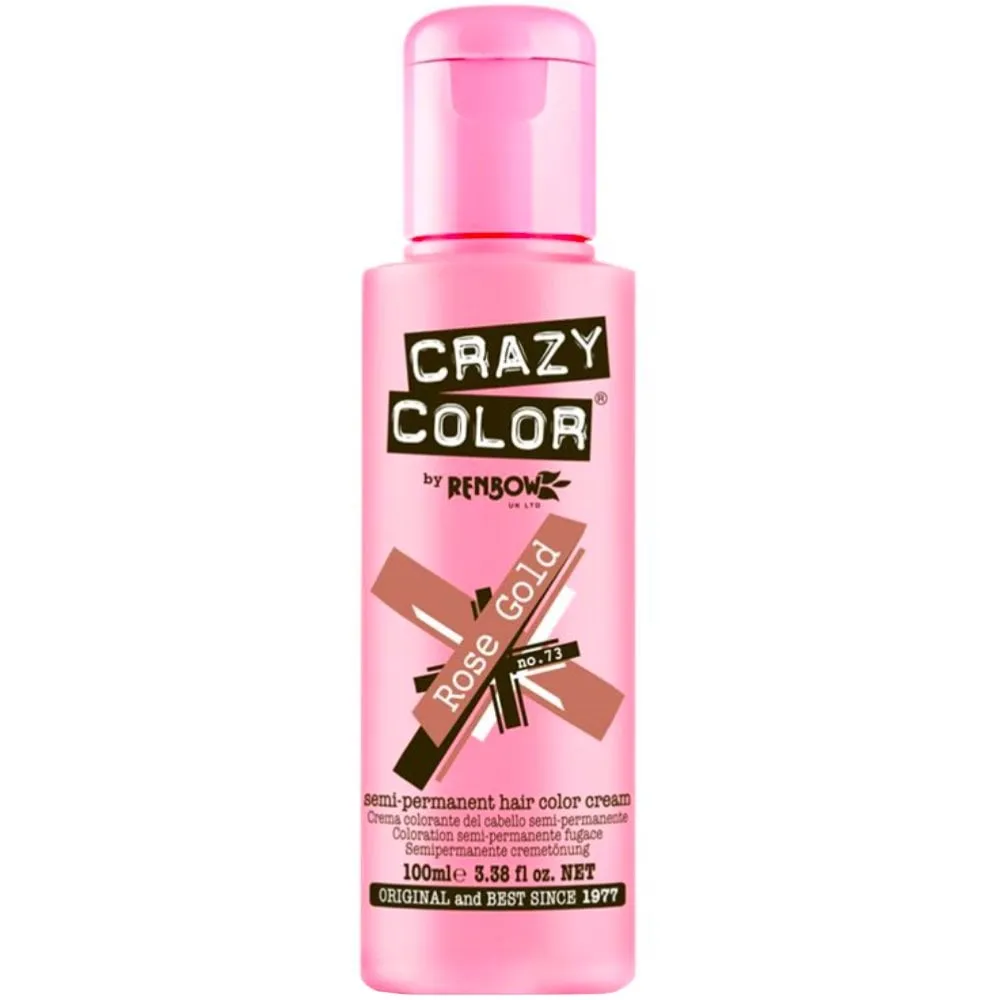 Crazy Colour Rose Gold Hair Dye 100ml