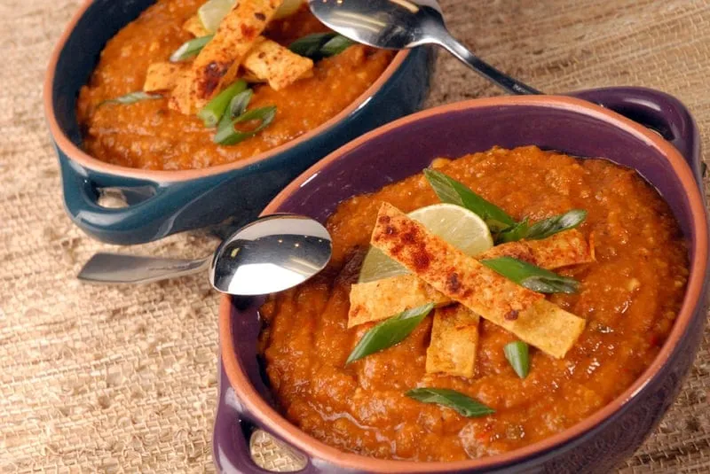 Creamy Vegan Tortilla Soup