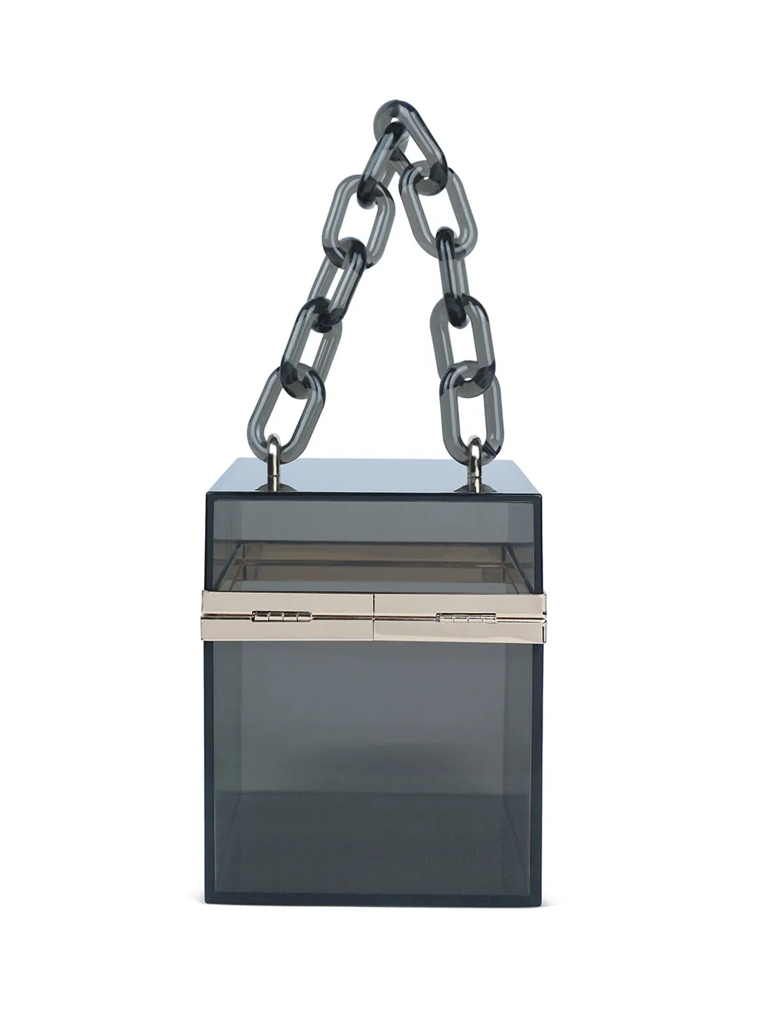 Cuboid Clear Box Clutch Bag