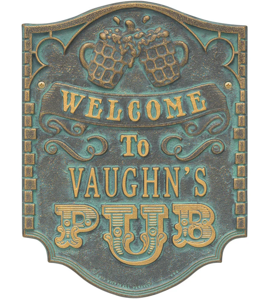 Custom Welcome Pub Sign