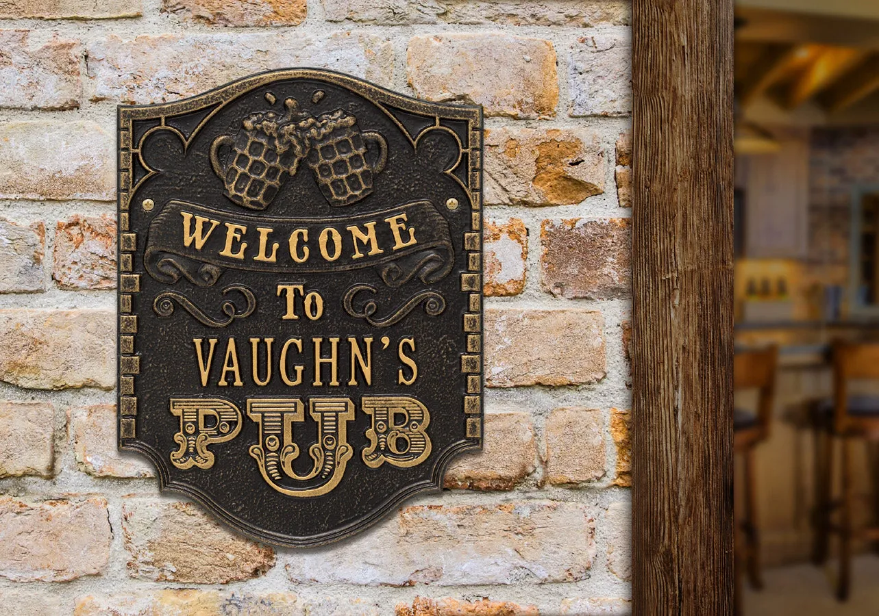 Custom Welcome Pub Sign