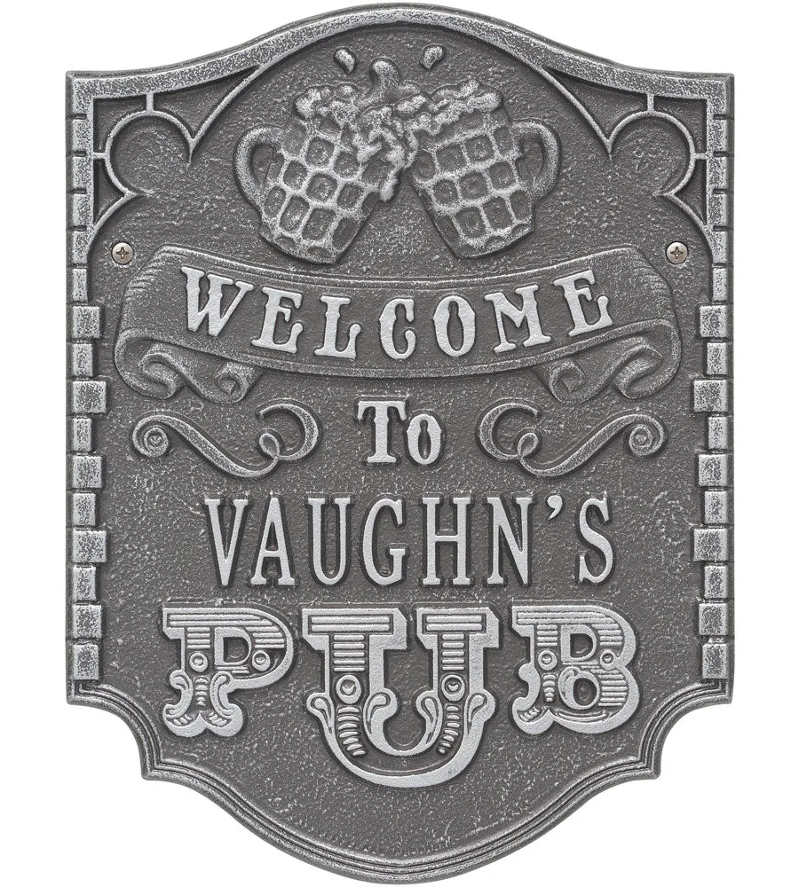 Custom Welcome Pub Sign