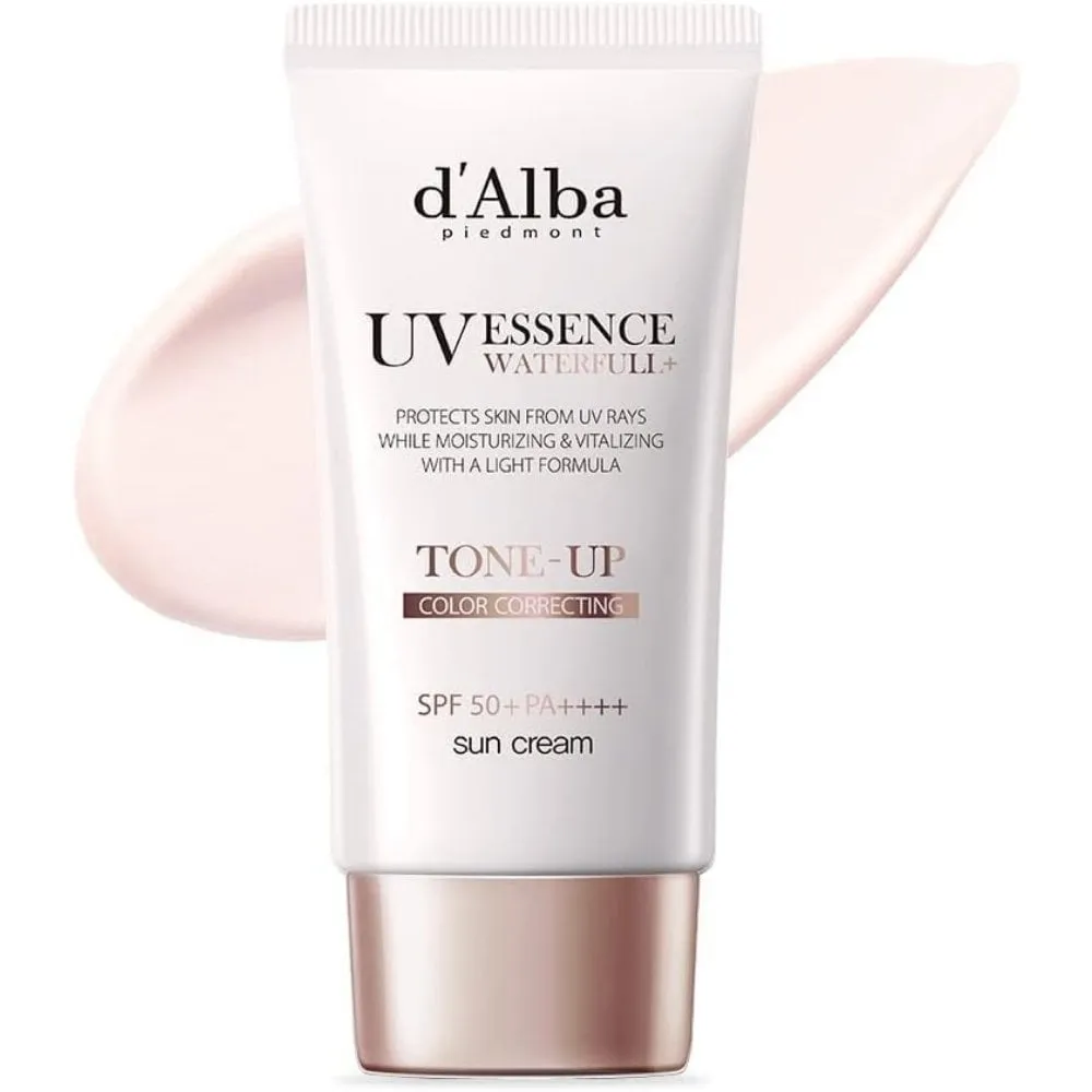 D'Alba UV Essence Waterfull Tone-Up Colour Correcting Sun Cream SPF50  50ml