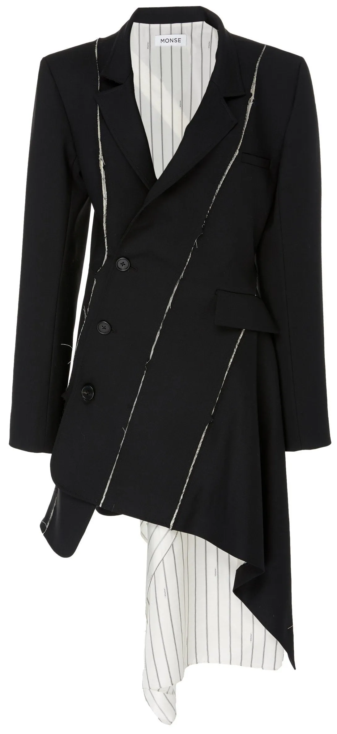 Deconstructed Slashed Jacket-Dress