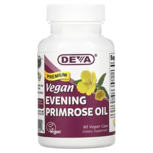 Deva, Vegan Evening Primrose Oil, Premium, 90 Vegan Capsules