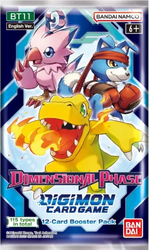 Digimon Card Game Dimensional Phase BT11 Booster Pack