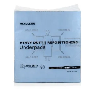 Disposable Underpad 30 X 36 Inch Super Absorbent Polymer Heavy Absorbency - McKesson Brand Mfr# 241-3036