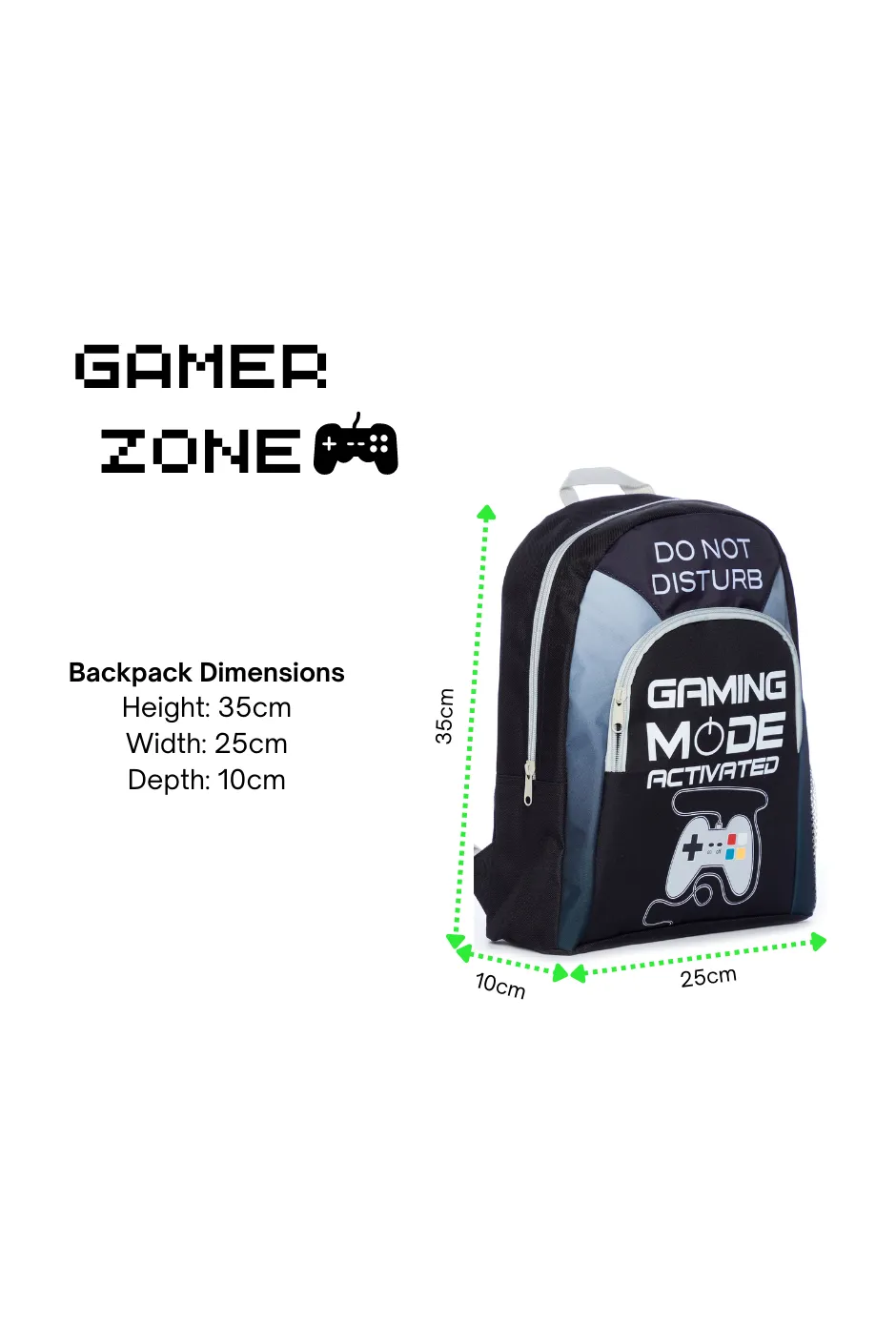 Do Not Disturb Gaming Mode Activated School Bag, Kids Boys Gamer Backpack