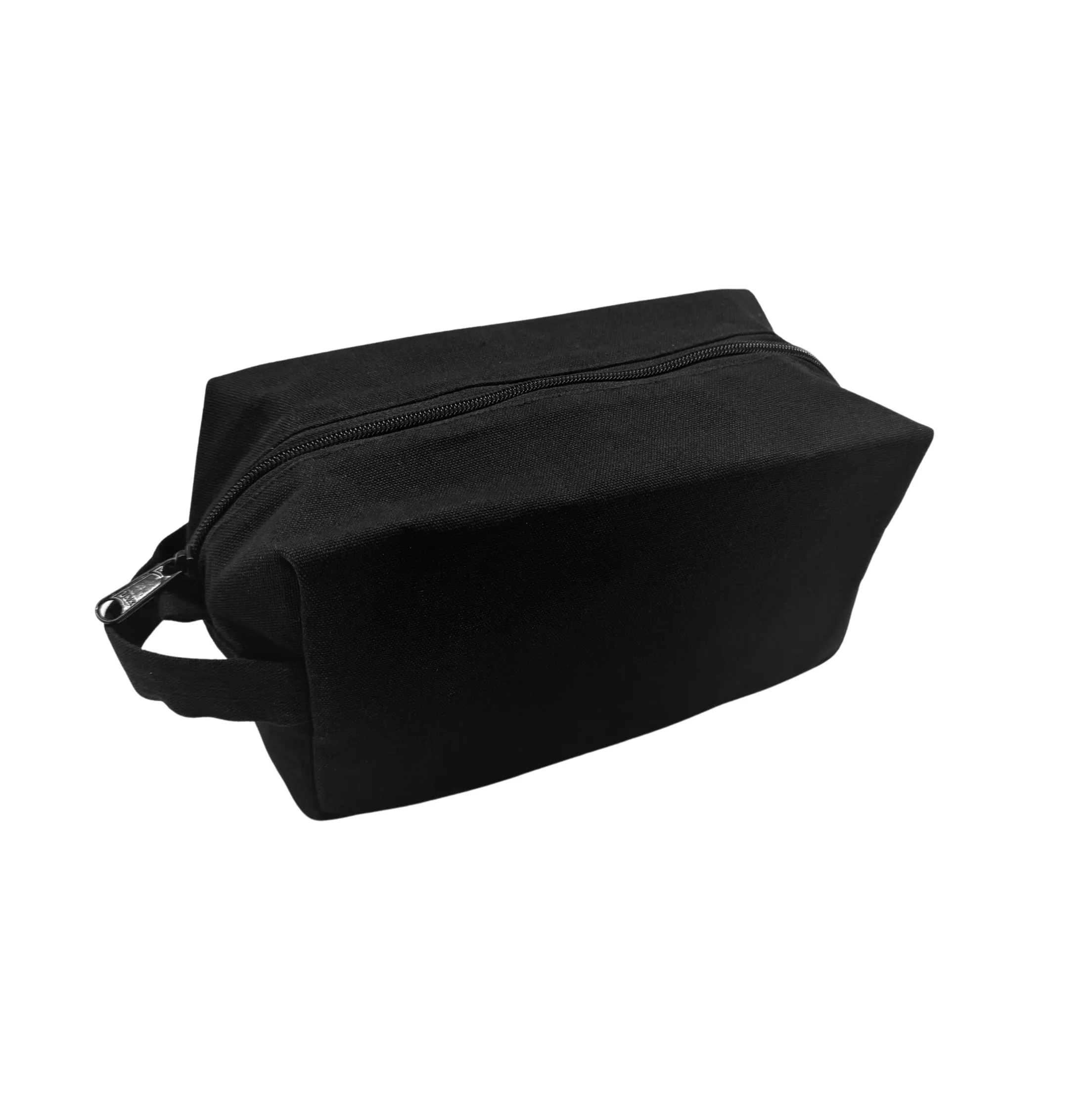 Dopp Bag - Black with Single Letter Monogram