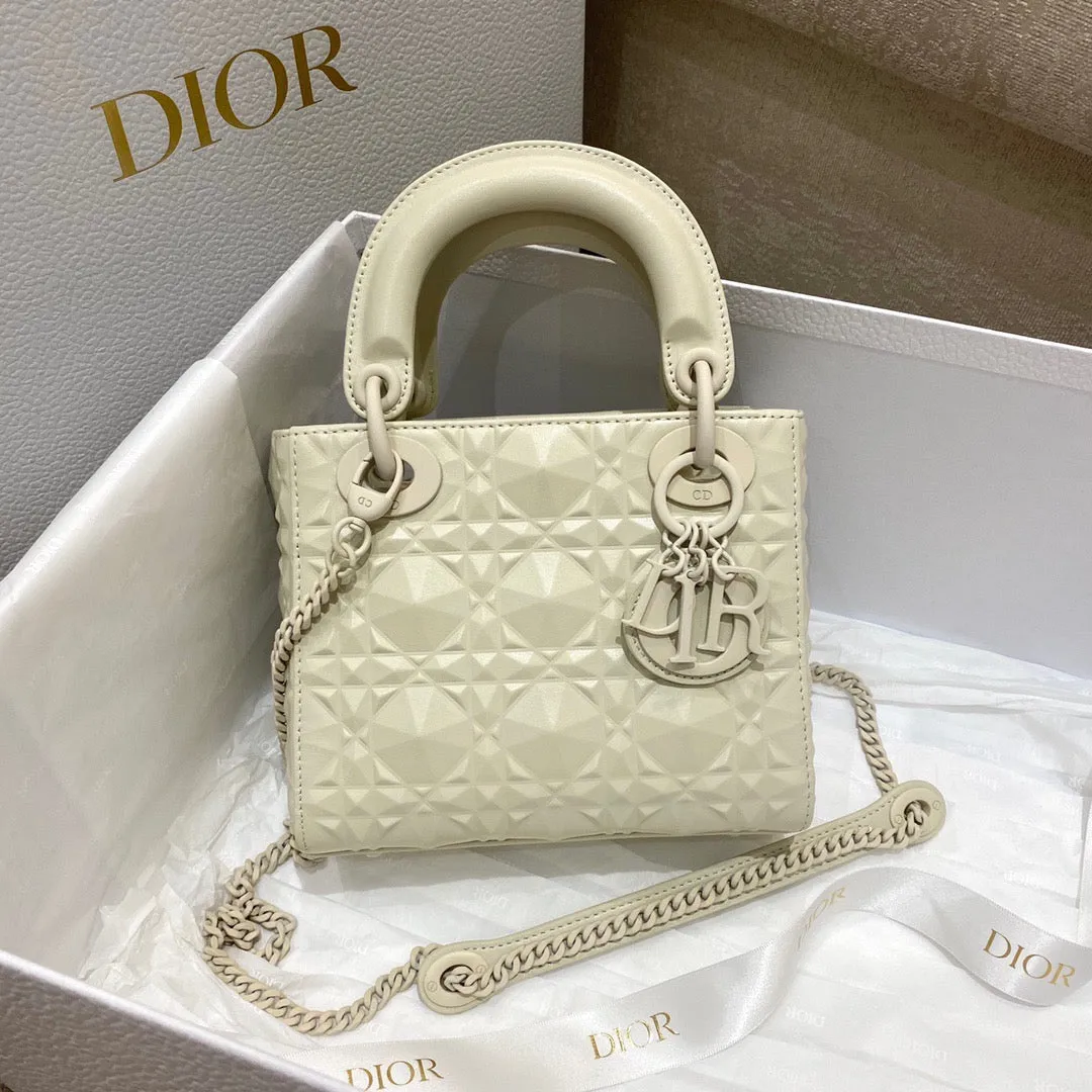 DR309 Mini Lady Dior Bag / HIGHEST QUALITY VERSION / 6.5 x 6 x 3 inches