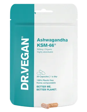 DR.VEGAN Ashwagandha KSM-66, 30 Capsules