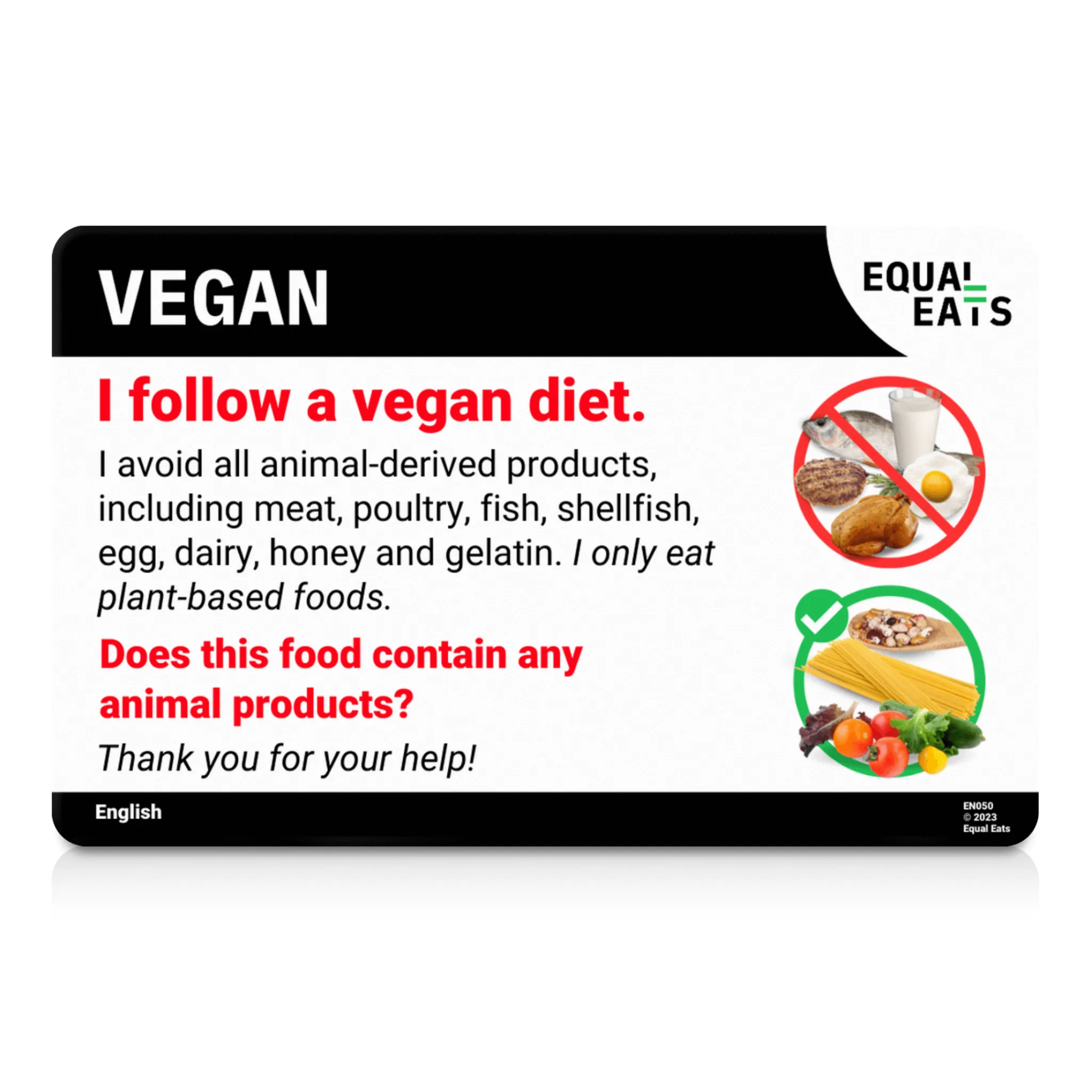 Estonian Vegan Card