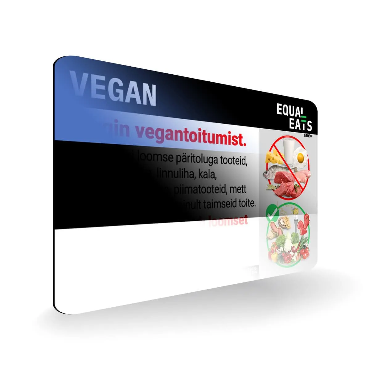 Estonian Vegan Card