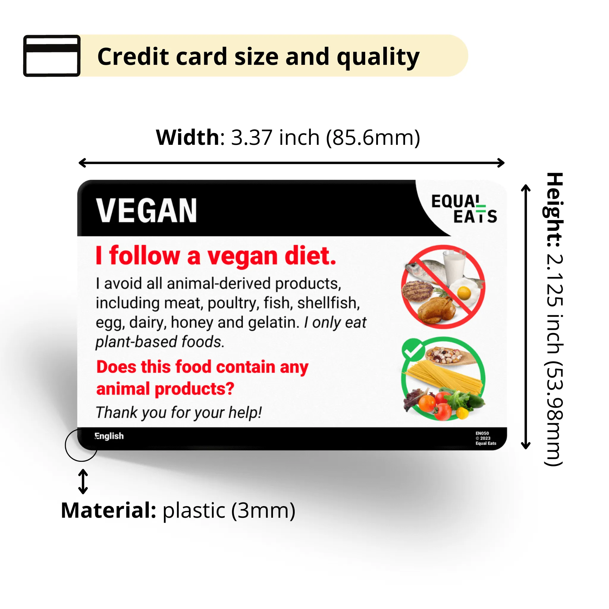 Estonian Vegan Card