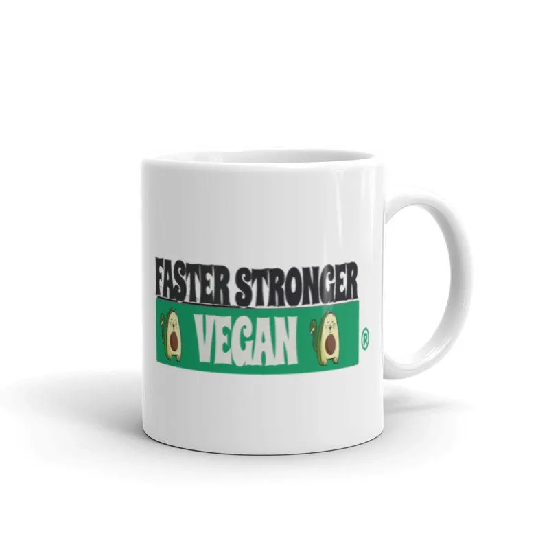 Faster Stronger Vegan mug  ,Veganism Plant Based Diet mug  for vegan lovers, vegan mug , vegan ceramic mug , gifts for vegans