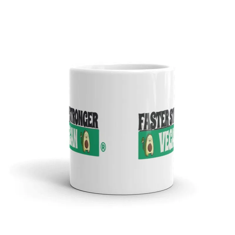 Faster Stronger Vegan mug  ,Veganism Plant Based Diet mug  for vegan lovers, vegan mug , vegan ceramic mug , gifts for vegans