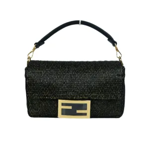 Fendi Baguette Mini Black Gold