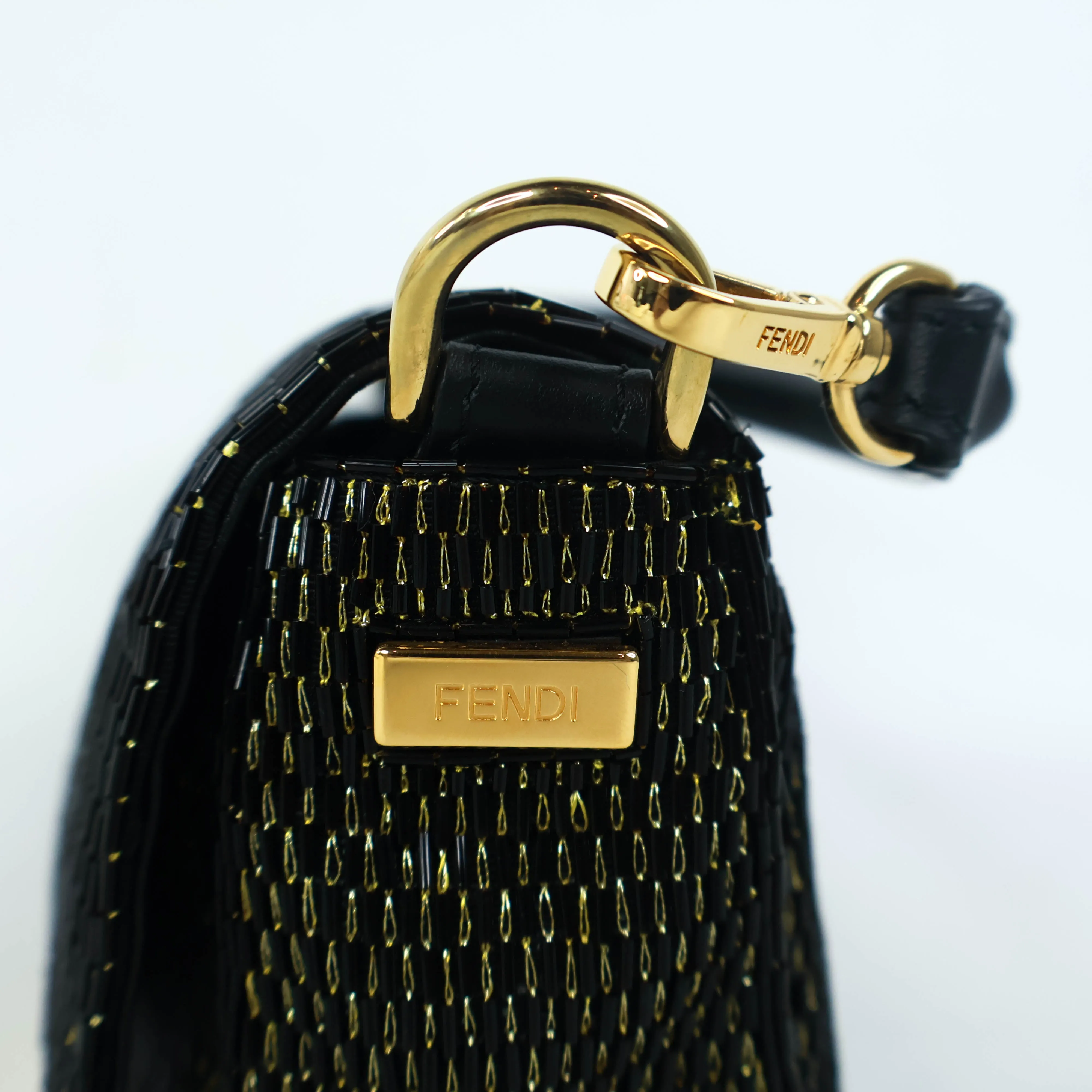 Fendi Baguette Mini Black Gold