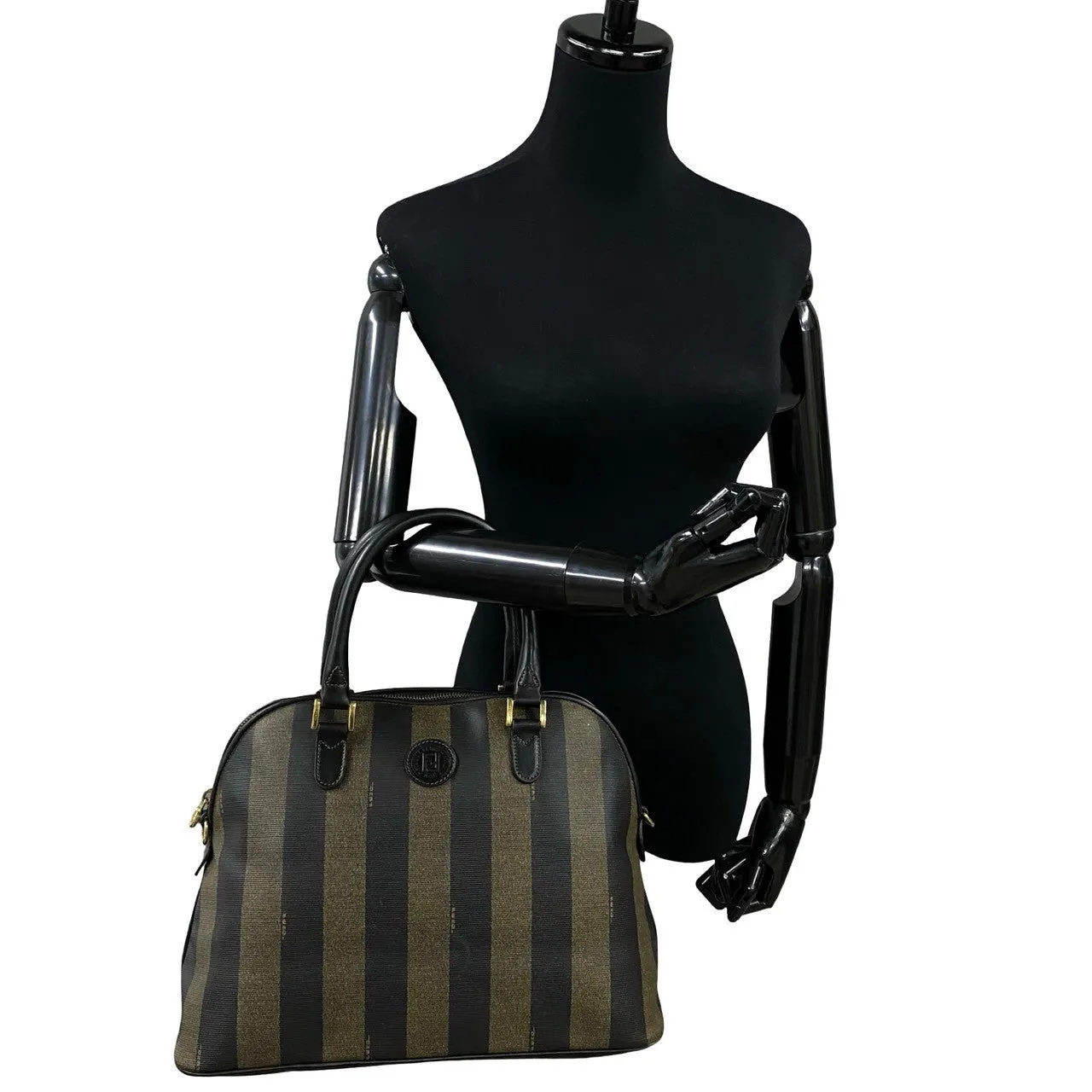 FENDI Handbag leather black