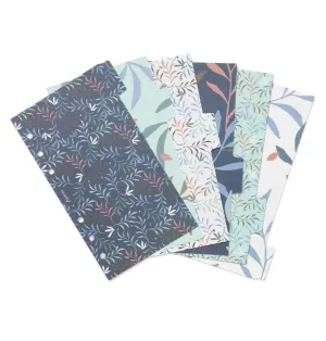 Filofax Insert - Personal Indices Dividers - Botanical