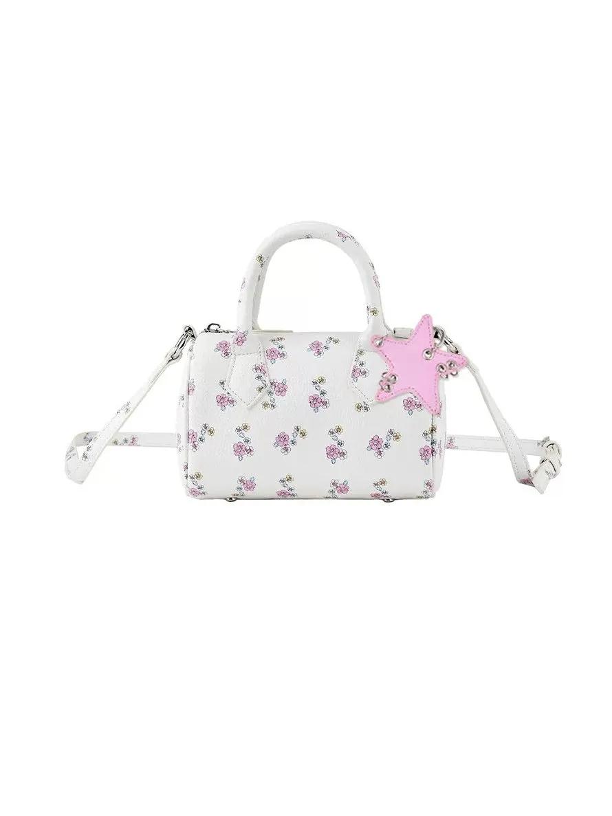 Floral Mini Boston Bag