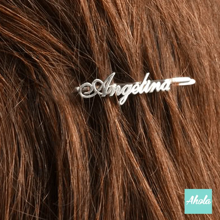 【Francesca】Personalized Hair Bobby Pin Clips 自訂名字髮夾