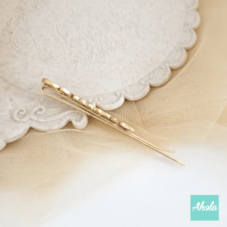 【Francesca】Personalized Hair Bobby Pin Clips 自訂名字髮夾