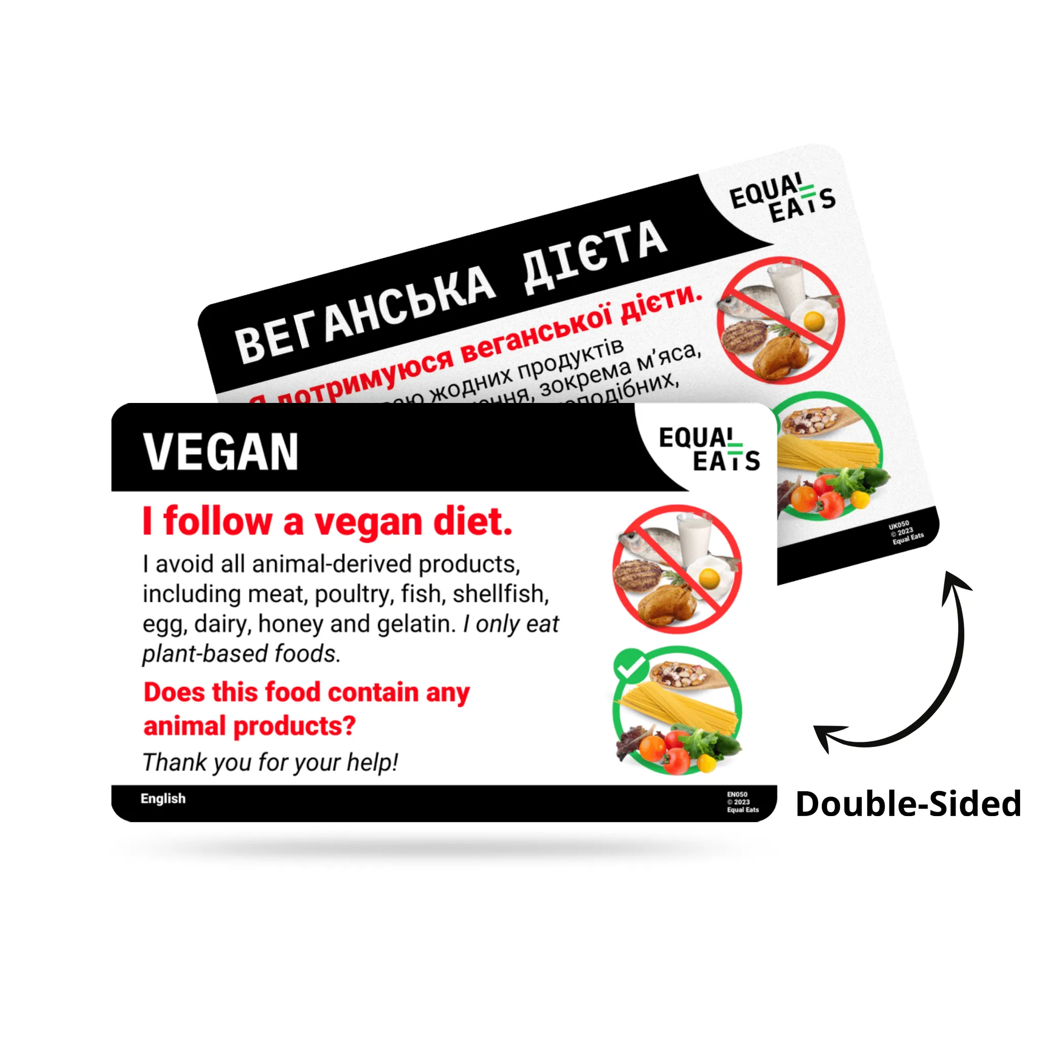 French Vegan Card