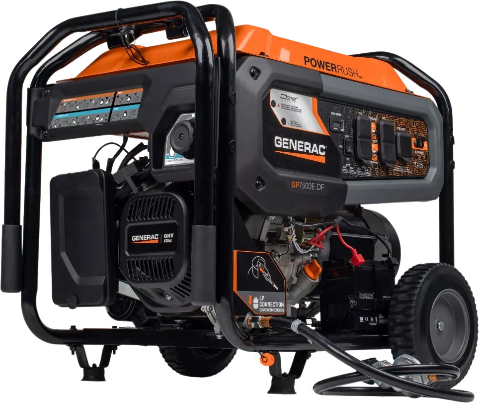 Generac GP7500EDF 7500W/9400W Dual Fuel Generator Electric Start New