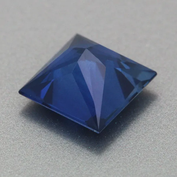 Gorgeous Rare 1.38 Carat Princess Cut Blue Sapphire 6mm Square