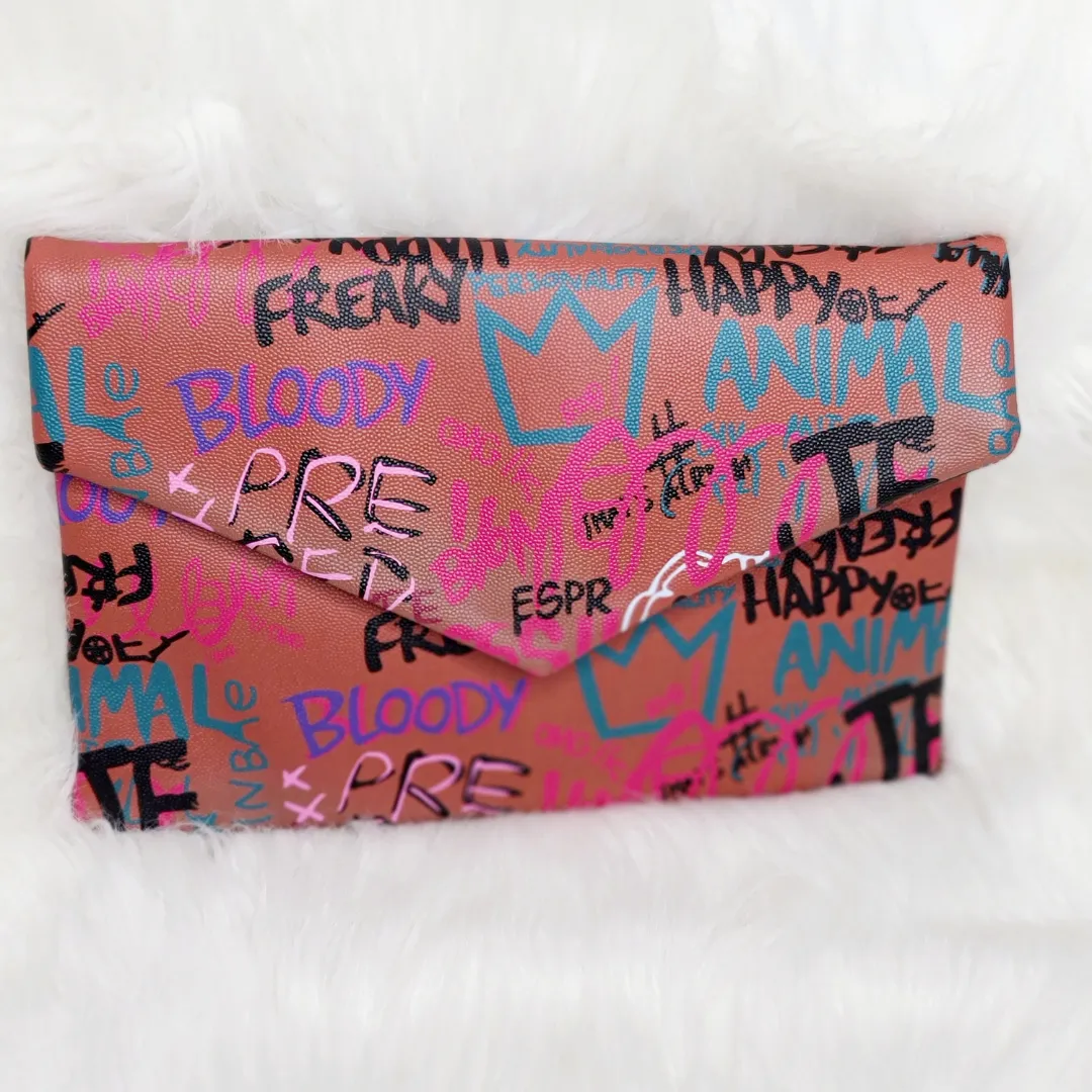 Graffiti Clutch Handbag