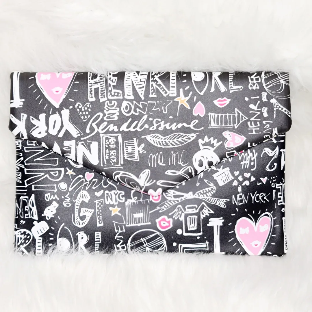 Graffiti Clutch Handbag