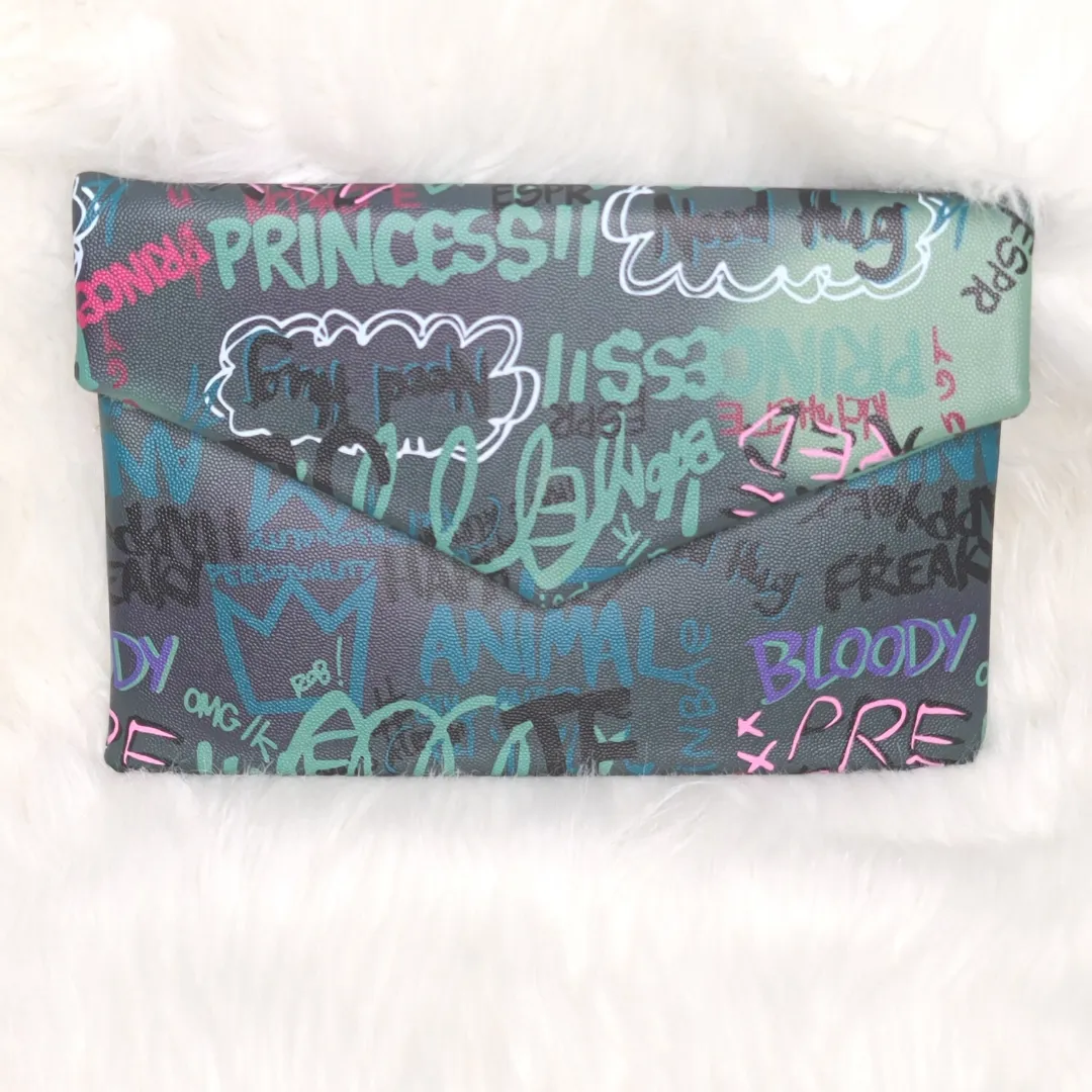 Graffiti Clutch Handbag