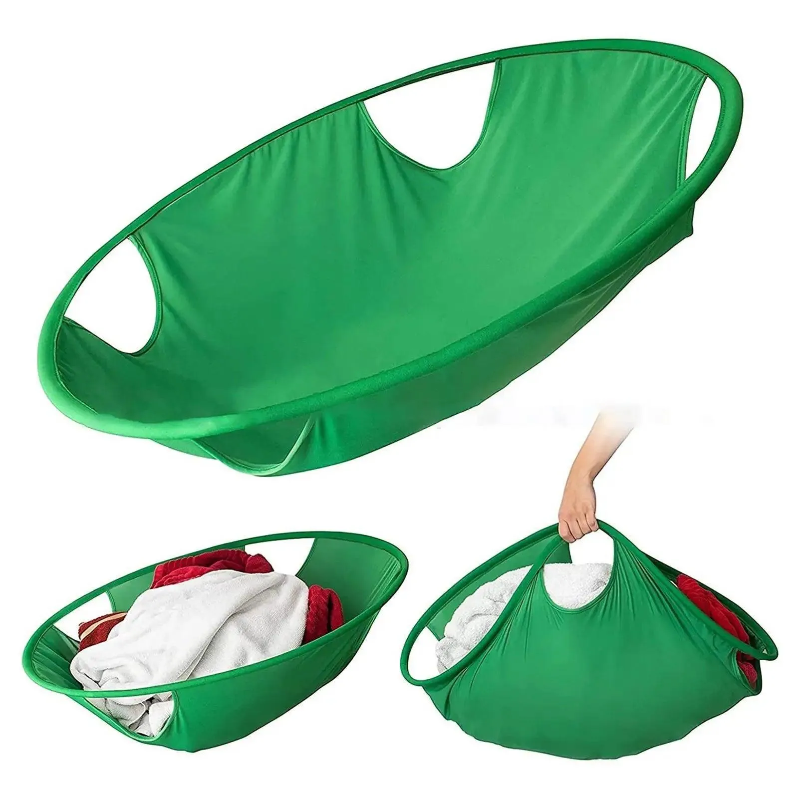 Green Turtle Laundry Clothes Carrier