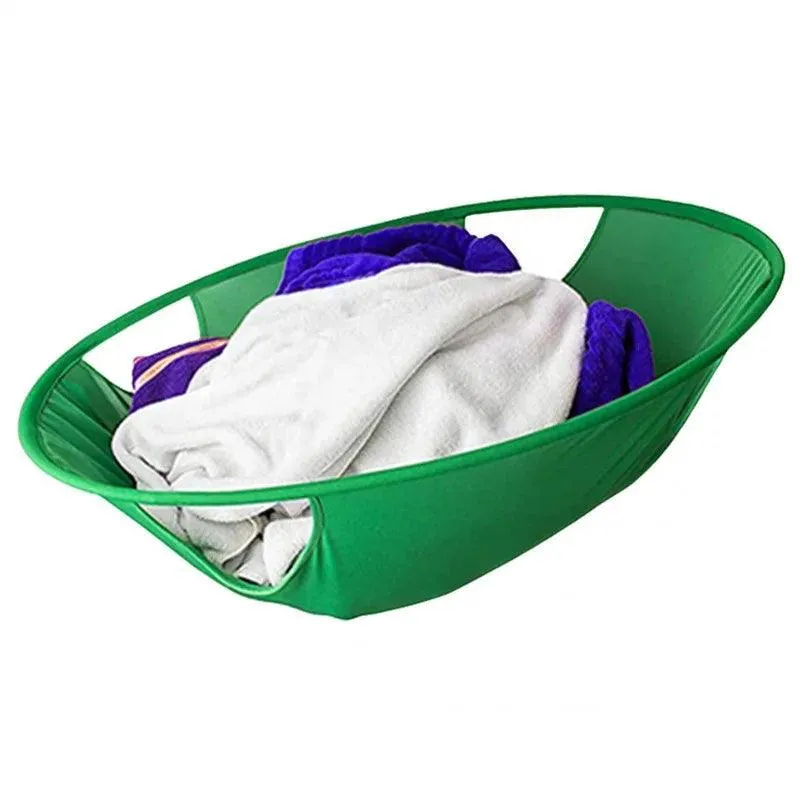 Green Turtle Laundry Clothes Carrier