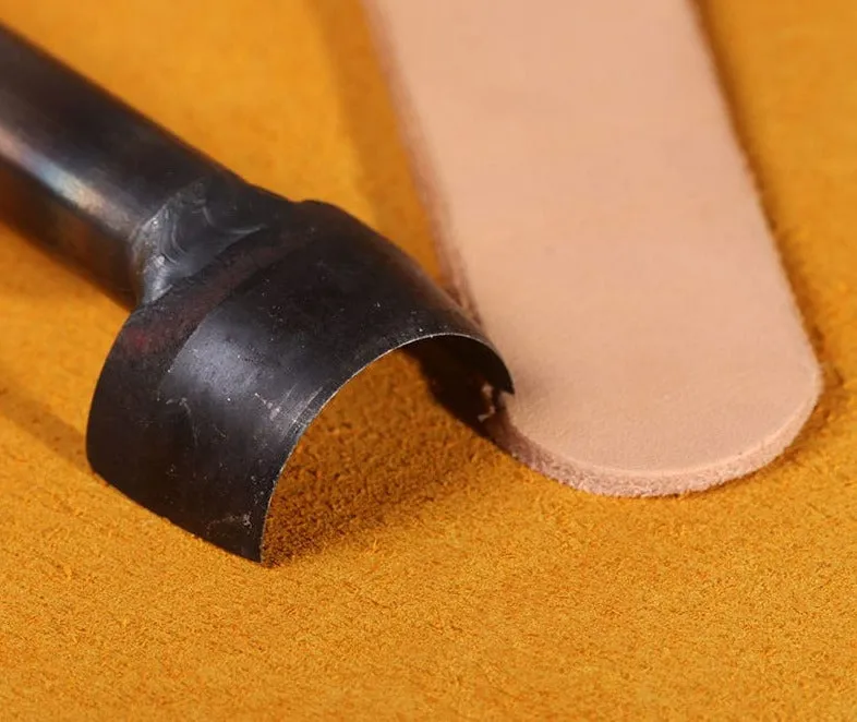 Half Round Cutter Leather Hole Punch for Strap & Belt Ends