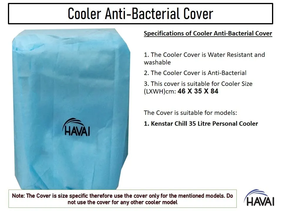 HAVAI Anti Bacterial Cover for Kenstar Chill 35 Litre Personal Cooler Water Resistant.Cover Size(LXBXH) cm: 46 X 35 X 84