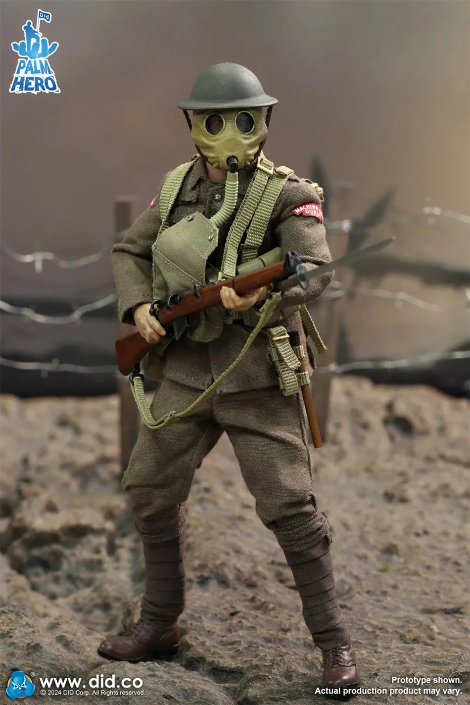 In-stock 1/12 DID XB80028 WWI British Infantry – Albert Brown Action Figure