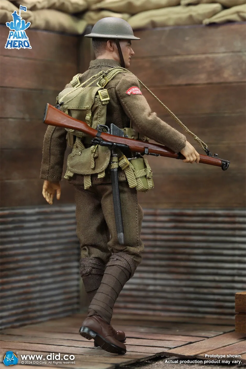 In-stock 1/12 DID XB80028 WWI British Infantry – Albert Brown Action Figure