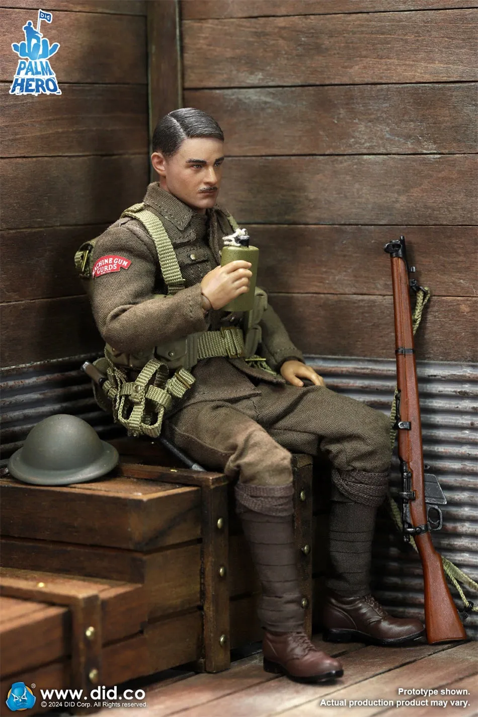 In-stock 1/12 DID XB80028 WWI British Infantry – Albert Brown Action Figure