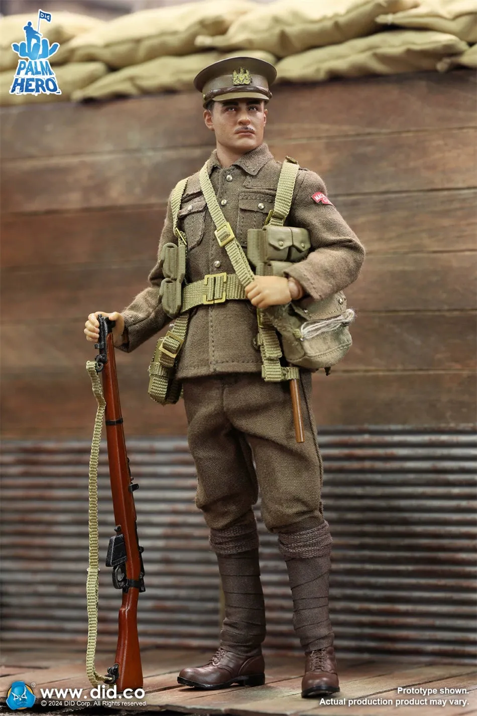 In-stock 1/12 DID XB80028 WWI British Infantry – Albert Brown Action Figure