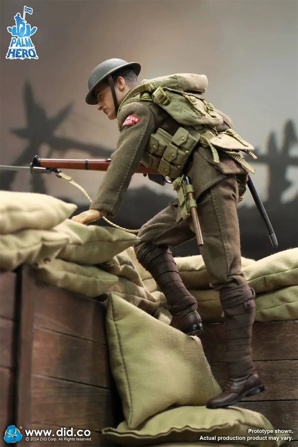 In-stock 1/12 DID XB80028 WWI British Infantry – Albert Brown Action Figure