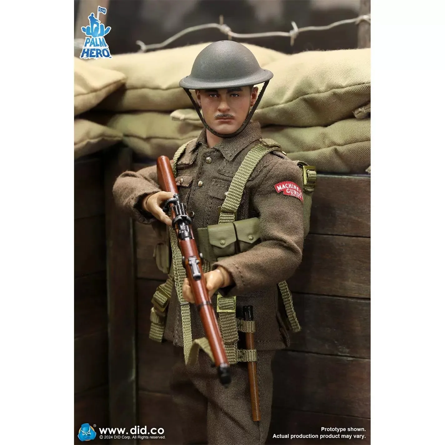 In-stock 1/12 DID XB80028 WWI British Infantry – Albert Brown Action Figure