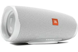 JBL Charge 4 White Portable Bluetooth Speaker - JBLCHARGE4WHTAM