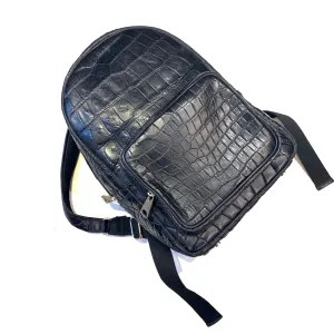 Kashani Black All-Over Alligator Backpack