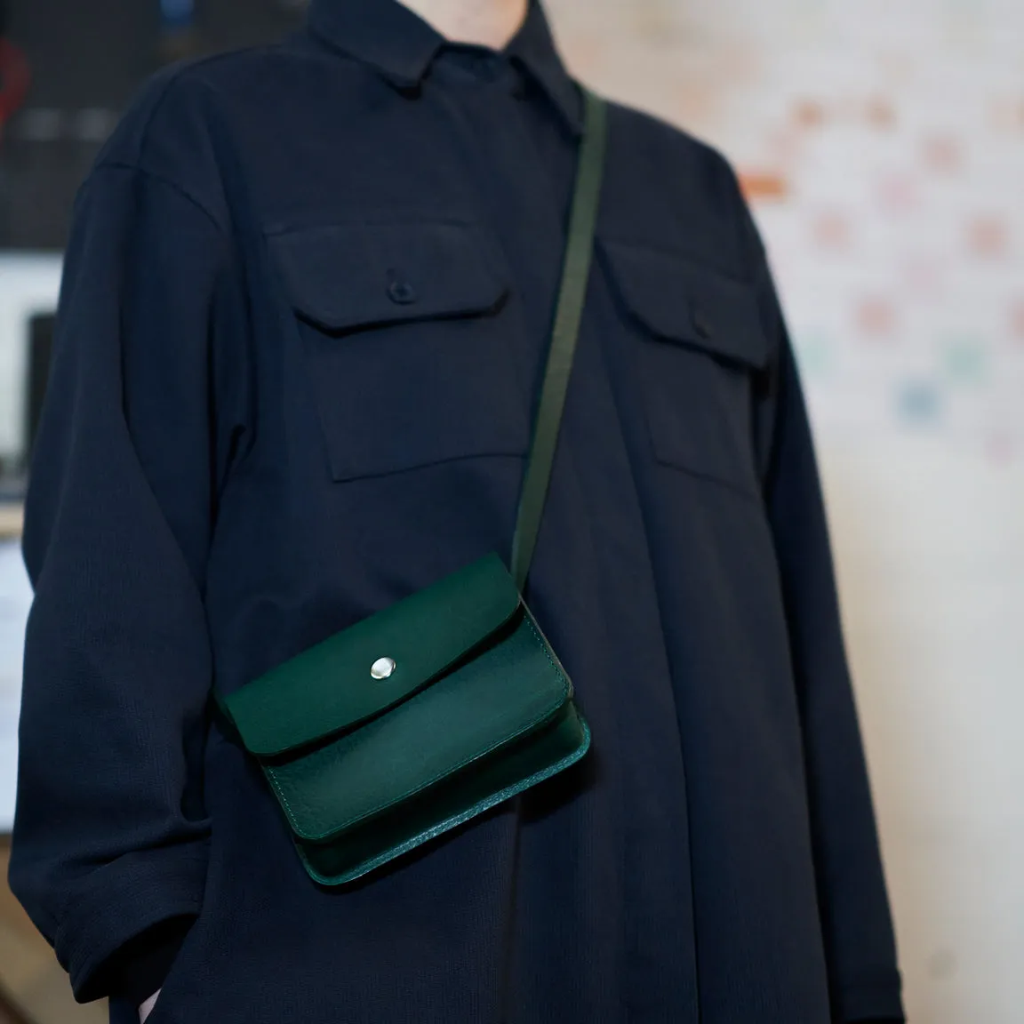 Kate Sheridan Pine Mini Dot Bag